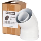 Элемент дымохода ROMMER RCA-6010-000045, отвод промежуточный раструбный, d=60/100 мм, 45° - Фото 6