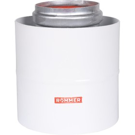 Элемент дымохода ROMMER RCA-6010-210100, начальный участок, d=60/100 мм,хомут, втулка