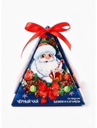 Чай новогодний чёрный с предсказанием «Время чудес», вкус: ваниль и карамель, 20 г - Фото 2