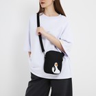 Сумка молодёжная на молнии, чёрная - фото 23493176