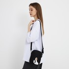 Сумка молодёжная на молнии, чёрная - фото 23493177