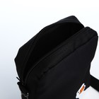 Сумка молодёжная на молнии, чёрная - фото 23379617