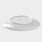 Тарелка новогодняя Добрушский завод «Зимний лес», d=17.5 см, фарфор, синяя - Фото 3