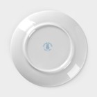 Тарелка новогодняя Добрушский завод «Зимний лес», d=17.5 см, фарфор, синяя - Фото 4