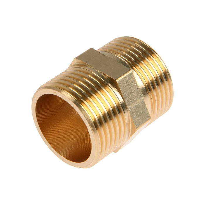 

Ниппель ZEIN, 3/4", наружная резьба, латунь, фасовка 50 шт.