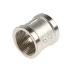 Муфта ZEIN, 3/4", внутренняя резьба, никелированная латунь 7294429