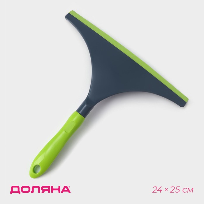 Водосгон Доляна Green day с анатомической ручкой, 25×24 см, зелёный - Фото 1