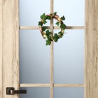 Венок на дверь интерьерный "Пасхальные яички с листочками" d=18 см - Фото 2