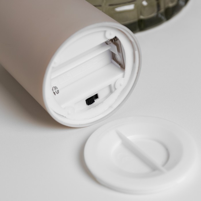 Светодиодная фигура «Свеча бежевая» 7 × 13 × 7 см, пластик, батарейки ААх2 (не в комплекте), свечение тёплое белое