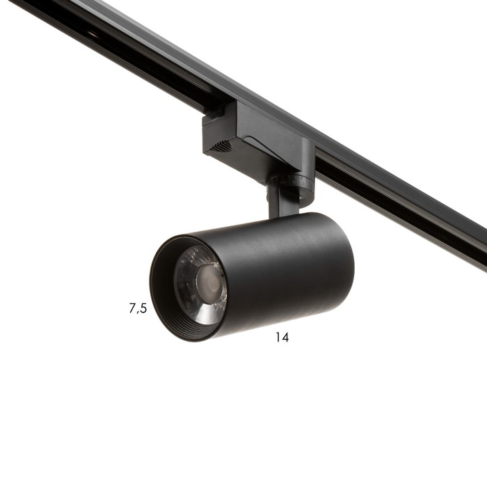 Светильник трековый SIMPLE LED 20Вт черный 6х6х18 см - Фото 1