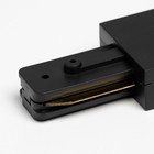 Соединитель для шинопровода Simple I образный черный - Фото 3