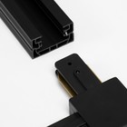 Соединитель для шинопровода Simple Г образный черный - Фото 4