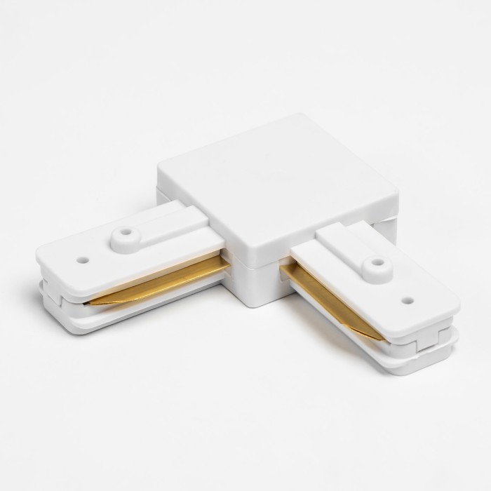 Соединитель для шинопровода Simple Г образный белый - Фото 1