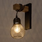 Бра "Асим" Е27 40Вт черный - фото 23337889