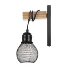 Бра "Асим" Е27 40Вт черный - фото 23337890