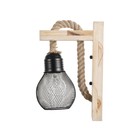 Бра "Блер" Е27 40Вт черный 13х23х30 см - фото 23337899