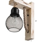 Бра "Блер" Е27 40Вт черный 13х23х30 см - фото 23337902