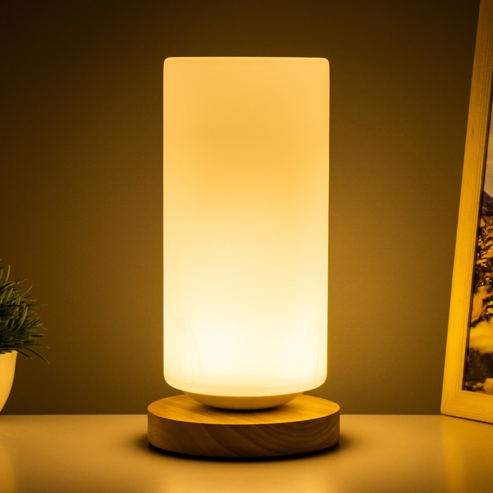 Настольная лампа "Цилиндр" LED 5Вт USB 12х12х24 см RISALUX - фото 1890304460