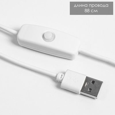 Настольная лампа «Цилиндр» LED 5 Вт USB 12×12×24 см RISALUX