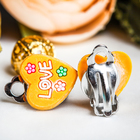 Серьги-клипсы детские "Выбражулька" love, цвет МИКС - Фото 2