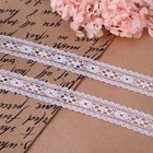 Кружево капроновое, 22 мм × 10 ± 1 м, цвет белый - Фото 2