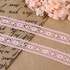 Кружево капроновое, 22 мм, 10±1 м, цвет нежно-розовый - Фото 2