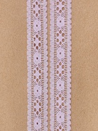 Кружево капроновое, 22 мм, 10±1 м, сиреневое - Фото 3