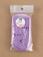 Кружево капроновое, 22 мм, 10±1 м, сиреневое - Фото 5