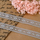 Кружево капроновое, 22 мм, 10±1 м, цвет серый - Фото 2