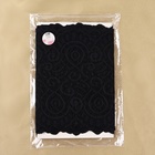 Кружевная эластичная ткань, 180 мм × 2,7 ± 0,5 м, цвет чёрный - Фото 5