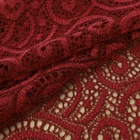 Кружевная эластичная ткань, 180 мм × 2,7 ± 0,5 м, цвет бордовый - Фото 3