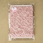 Кружевная эластичная ткань, 180 мм × 2,7 ± 0,5 м, цвет розово-бежевый - Фото 5