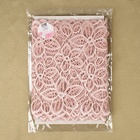 Кружевная эластичная ткань, 180 мм, 2.7±0.5 м, розово-бежевая - Фото 5