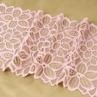 Кружевная эластичная ткань, 180 мм, 2.7±0.5 м, пудровая - Фото 3