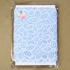 Кружевная эластичная ткань, 180 мм, 2.7±0.5 м, небесно-голубая - Фото 5