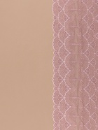 Кружевная эластичная ткань «Волны», 180 мм, 2.7±0.5 м, розово-бежевая - Фото 2