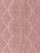Кружевная эластичная ткань «Волны», 180 мм, 2.7±0.5 м, розово-бежевая - Фото 3