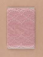 Кружевная эластичная ткань «Волны», 180 мм, 2.7±0.5 м, розово-бежевая - Фото 4