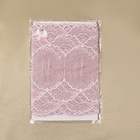 Кружевная эластичная ткань «Волны», 180 мм, 2.7±0.5 м, пудровая - Фото 5