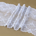 Кружевная эластичная ткань, 180 мм, 2.7±0.5 м, небесно-голубая - Фото 2