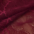 Кружевная эластичная ткань, 180 мм × 2,7 ± 0,5 м, цвет бордовый - фото 7879625