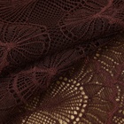 Кружевная эластичная ткань, 180 мм × 2,7 ± 0,5 м, цвет шоколадный - Фото 2
