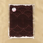 Кружевная эластичная ткань, 180 мм, 2.7±0.5 м, коричневая - Фото 5