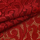 Кружевная эластичная ткань, 170 мм, 2.7±0.5 м, бордовая - Фото 2