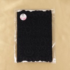 Кружевная эластичная ткань, 195 мм × 2,7 ± 0,5 м, цвет чёрный - Фото 5