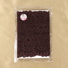 Кружевная эластичная ткань, 190 мм × 2,7 ± 0,5 м, цвет шоколадный - Фото 5