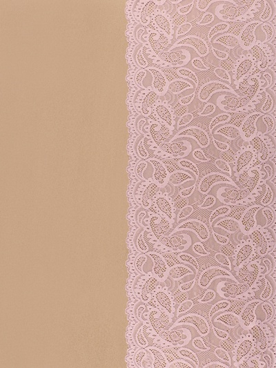 Кружевная эластичная ткань, 230 мм, 2.7±0.5 м, пудровая