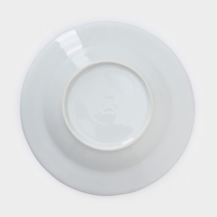 Набор фарфоровых тарелок «Гуси», 12 предметов: 6 супниц 350 мл, 6 плоских тарелок d=20 см
