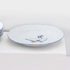 Набор фарфоровых тарелок «Гуси», 12 предметов: 6 супниц 350 мл, 6 плоских тарелок d=20 см, рисунок микс - Фото 8