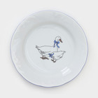 Набор фарфоровых тарелок «Гуси», 12 предметов: 6 супниц 350 мл, 6 плоских тарелок d=20 см, рисунок микс - Фото 9